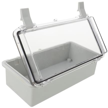 GALPADA Boîte de Jonction Étanche Plastique ABS avec Couvercle Transparent Protection Électrique Extérieure Résistante Pluie et Poussière Boîtier de Dérivation pour Câbles 100 * 200 * 70