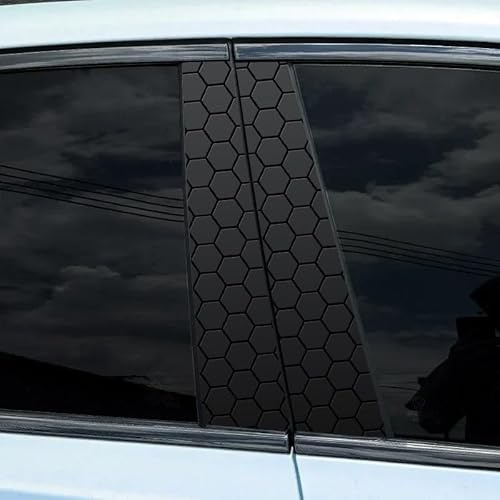 EOYLBFWH Waben Auto B Säule Aufkleber für Seat Cupra Formentor VZ5 2020-2022 2023, Kratzfest Wasserfest Auto B-Säule Schutz Aufkleber Coole Auto Aufkleber Seiten,H-normal