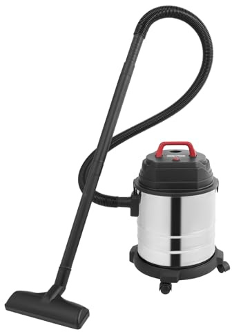 Nass Trocken Sauger, Industriestaubsauger 1500W,Nass- Und Trockensauger Edelstahl 20L,18kPa Saugkraft,4Fach Filter,IPX4,8m Radius,Garagenreiniger Und Werkstattsauger für Keller Auto Garten,5,28Gallon