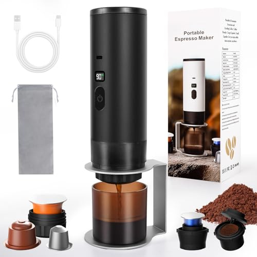 LAMA 3-in-1 Espresso Machine for Capsules & Ground Coffee, Self-Heating