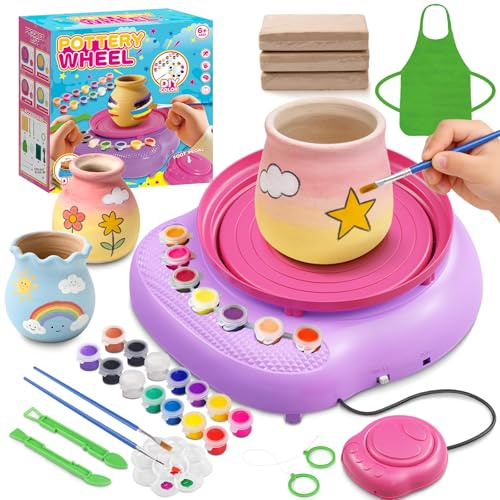Hzitcigm Tornio Ceramica, Argilla Autoindurente, Regalo Bambina 6-12 Anni