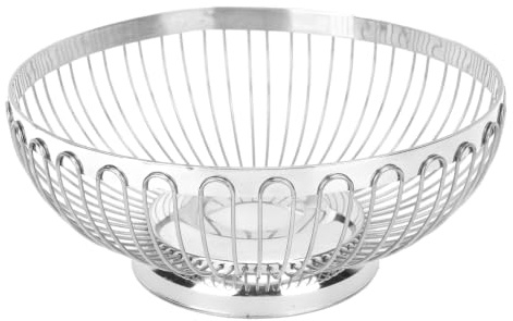 Mimdixy Frutero Acero Inoxidable, Cesta Frutas Dorada Metal, Frutero Alambre Metal Para Cocina, Cesta Decorativa De Metal Para Encimera Cocina, Cesta Para Verduras, Pan, Aperitivos, Utensilios Cocina