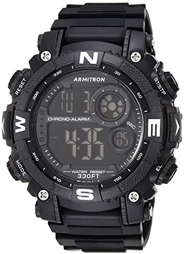 Armitron Sport Men's Digital Chronograph Resin Strap Watch, 40/8284