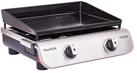 Char-Broil 140 879 - Plancha Verano 200 - Piastra da Cucina a 2 fuochi e Finitura in Acciaio Inox.