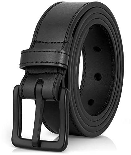 ITAY Metallfreie Ledergürtel – 34 mm – Hypoallergenes - Flughägen Geeignet mit Neue Robuste nickelfreien Schnalle