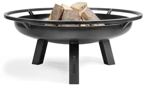 CookKing Brasero Porto Ø60 - Brasero - Estufa - Chimenea Exterior - Cuenco de Fuego - para Veladas Relajantes - Hecho a Mano en Europa - 60x60x39 cm