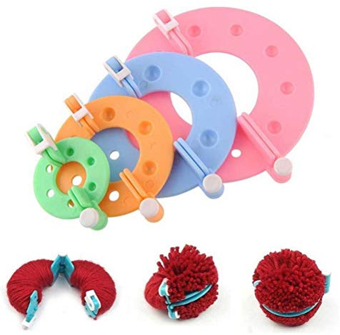 Pom Pom Maker Tools for Knitting Appareil Bommel Pompoms Maker Clover Fluff Ball Weaver Needle Art Strumenti Art per Cucito