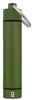 ONGROK Premium Storage Tube, Keychain, Pocket-Sized, Airtight, Aluminum Metal Holder and Case (Green)