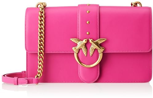 Pinko Love One Classic CL Vitello Seta, Donna, N17Q_Pink Antique Gold, Size