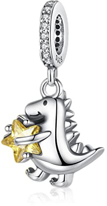MGIUL 925 Sterling Silber Charms Cartoon Maus Welpe Glühwürmchen Schmetterling für Frauen Armbänder Cartoon Perlen und Clips Halloween Geburtstag Weihnachten Schmuck Geschenk für Mädchen