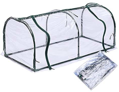 Cubierta de Repuesto para Invernadero, Cubierta Transparente de PVC para Plantas de Invernadero, Resistente a la Lluvia, Película Plástica para Casas Pequeñas Y Cálidas para Plantas(120x60x48cm)