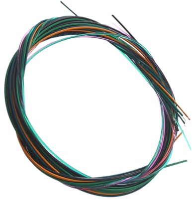 Farbiges Gitarrensaiten Satz 1 Satz aus Nylon und Metall | Klassische Gitarre und Folk Gitarre, Leicht zu Ersetzen, 6-saiten Ausführung