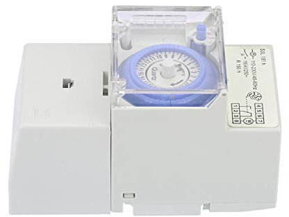 Minuterie mécanique analogique 24 Heures 110-230 V contrôleur Manuel Automatique Interrupteur horaire 5VA Interrupteur horaire mécanique analogique