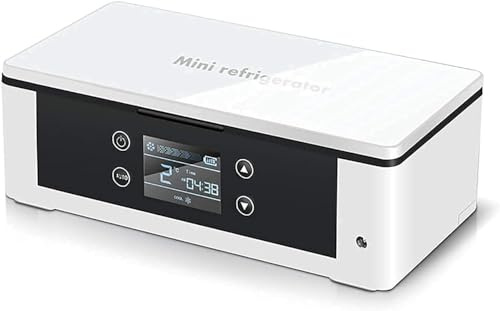 JvFbjLF Mini réfrigérateur-congélateur portatif à insuline, Mini-réfrigérateur de Voiture, congélateur à température for médicaments for Voiture