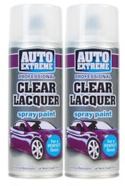 PEBBLE HUG Clear Lacquer Spray Paint, crystal-clear finish, Fast-Drying, suitable for use on wood, metal, plastic, ideal for both indoor and outdoor use, 400ml, (2 Pcs)