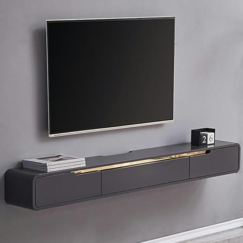 Wall Mounting TV Cabinet-TV Cabinet Hanging, TV Lowboard, TV Board, Floating TV Stand Made of Wood for Wall Mounting, TV Lowboard Hanging, Floating TV Stand Component Shelf ~//
