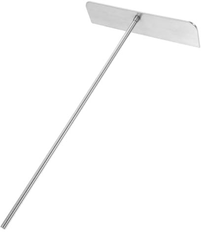 COLLBATH Pancake Rake Tool Stainless Steel Crepe Spreader Handheld Pancake Scraper for Home Baking Crepe Making Tool