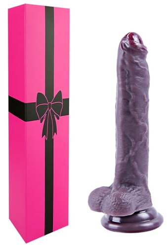 Dildo realista no circuncidado de 20 cm con prepucio,pequeño dildo de silicona,plug anal con ventosa en negro,para punto G vaginal/anal,juguete sexual delgado para principiantes, adecuado para parejas