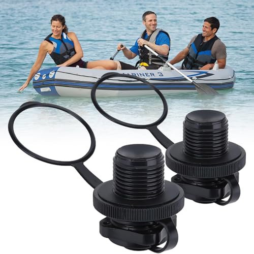 SALGIA Valvole per Gommoni, 2pcs Valvola Kayak, Valvola Materasso Gonfiabile, Adatta per Kayak, Gommoni, Materassi ad Aria, Vasche Idromassaggio, Gommoni, Barche da Piscina