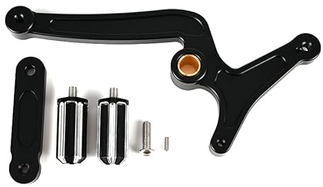 Levier de Vitesse Pliant à Levier de Pédale Kit de commandes au pied for moto, levier de changement de vitesse talon/orteil, pédale de changement de vitesse arrière / adapté for Indian Scout Bobber Si