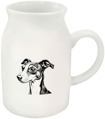Azeeda 300ml 'Whippet Dog' Ceramic Milk Jug (MJ00017816)