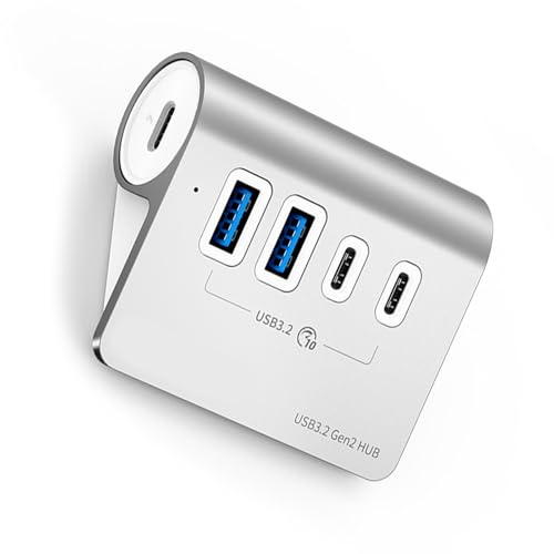THINCAN Station d'accueil USB 3.2 10 Gbit/s répartiteur 4 ports type C pour ordinateur portable