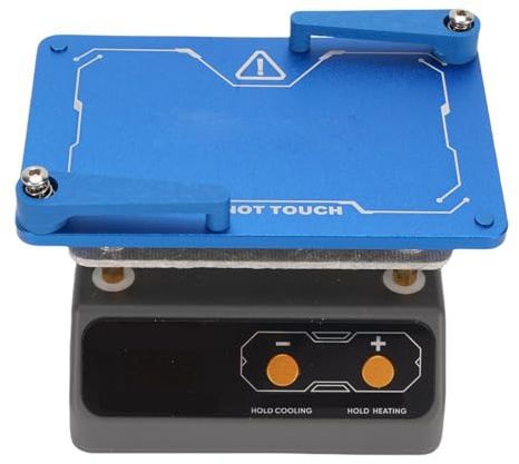 Fafeicy Station de Soudure de Préchauffage électrique, Plaque Chauffante de Soudage avec Affichage OLED, Préchauffeur de PCB Chauffant Rapide pour Réparation du Réseau de Points (Plug UE 220V)