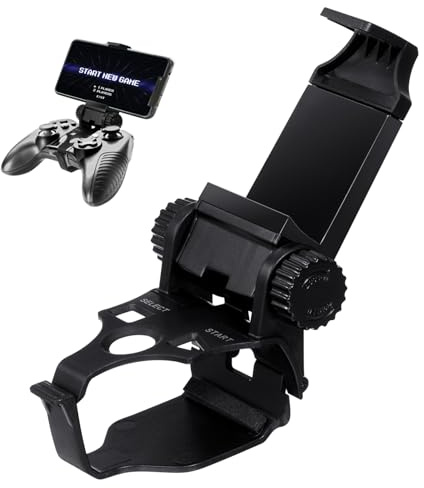 Tofficu Handy Gaming Clip Halterung für Gamecontroller Verstellbar aus Abs Material Kompatibel mit Ps3 Ergonomisches Design Schwarz