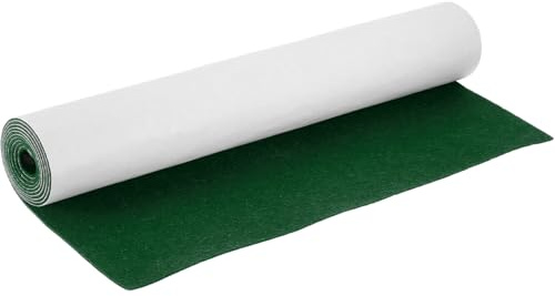 YNNHUDEEP Filz Selbstklebend Filzmatte Filzstoff Grün, 40x220cm 2mm Dick | Filzrolle DIY, für Schachtel-Liner Untersetzer Schubladenmatte Auto Filz Bilderrahmen Stuhlbein Tischbeine
