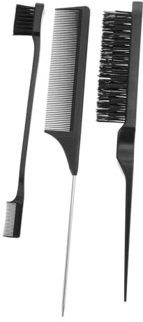 Hemobllo Set Da 3 Pettini Per Acconciatura in Plastica Flessibile, Pettine Da Parrucchiere Professionale Per Tintura e Styling Chioma, Lavabile e Riutilizzabile Per Saloni e Uso Personale