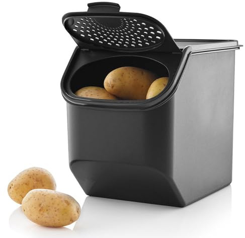 Tupperware PotatoSmart 8,3L - Innovativer Kartoffelbehälter mit optimaler Luftzirkulation - bis zu 5kg Kartoffeln lagern - Stapelbares Design - spülmaschinenfest