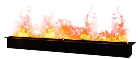 Meuble TV intégré avec cheminée, cheminée électronique à Flamme for Salon et humidificateur(100cm)