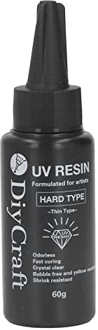 Zerodis UV-Kleber, Hochtransparentes, Geruchloses, Klares Gel, Schnell Aushärtender UV-Kleber für die Schmuckherstellung und Heimwerkerarbeiten (60g)