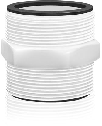 Adaptador Manguera Piscina, Conector Manguera de Piscina de 38 mm con Juntas Anillos, Conector de 2 Vías, Accesorios Piscinas Desmontables, Accesorios Compatibles con In-tex y Coleman (1 PCS)