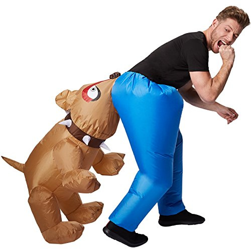 tectake dressforfun Disfraz de Perro Inflable Adulto | Funciona con Pilas | Máxima Libertad de Movimiento