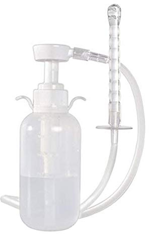 Vaginal Cleansing System-Reusable Vagina Douche Cleaner for Women-Anal Douche Vagina Cleaning Kit Manual Pressure Enemas Non-Toxic 300ml Capacity