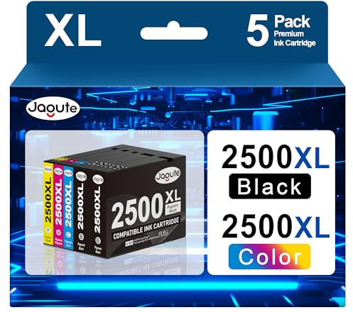 2500XL Druckerpatronen Kompatibel für Canon PGI-2500XL 2500 XL Multipack | Patronen Kompatibel mit Canon Maxify MB5150 Patronen MB5050 MB5450 MB5155 MB5350 MB5000 MB5100 MB5300 MB5400 MB5455 (5 Pack)