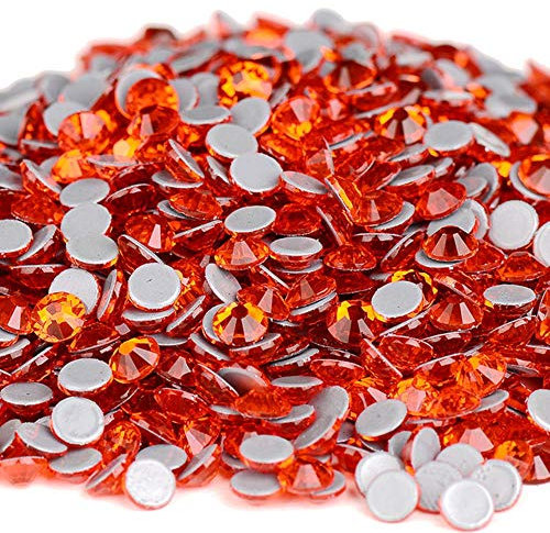 CTOBB 40Farben Alle Größen Crystal AB Hotfix Strasssteine, Glasstrass Hotfix Eisen auf Strasssteinen für Nail Art Nähen & Stoffdekoration, Hyazinthe, SS20-1440St
