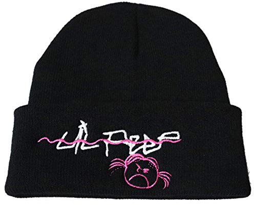 Knit Lil Peep Chapeau Brodé Chapeau Crybaby Imprimer Bonnet Réglable