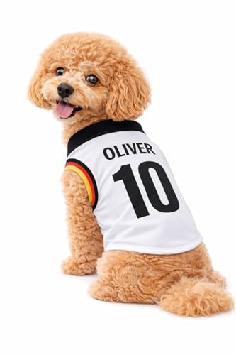 Petitebelle Personalisieren Nationales Thema Hundewelpen-Shirt (Deutschland-2, Small)