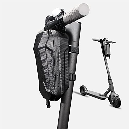 gotosee Universal Electric Scooter Bag/Handlebar Bag,Scooter Storage Bag,EVA Hard Shell Bags Waterproof Reflective Electric Scooter Storage Bag,Bicycle Bag Electric Skateboard Bike Accessories (2L)