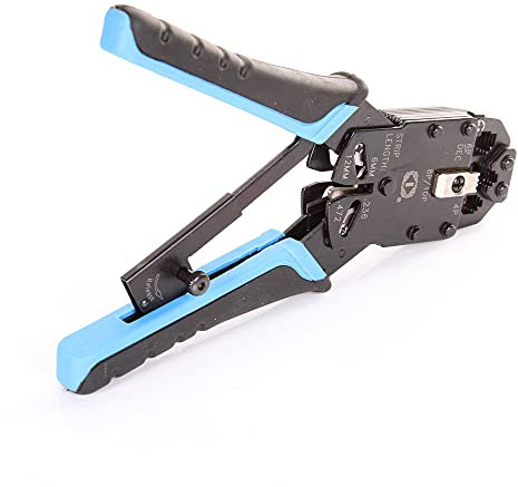 FocusFoto RJ11/RJ12/RJ45/RJ50 10P 8P 6P 4C Network LAN Cable Crimper Modular Plug Crimping Pliers Tool