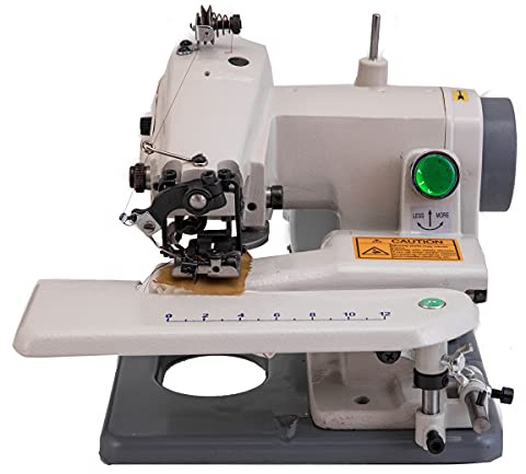 Lfhelper Blindstichmaschine, Desktop Blindstich Schneider Nähmaschine, Haushaltsnähmaschine 1200 Stiche pro Minute Geschwindigkeit, Professionelle Blindstich Säummaschinen für Jeans Kleiderbeutel L