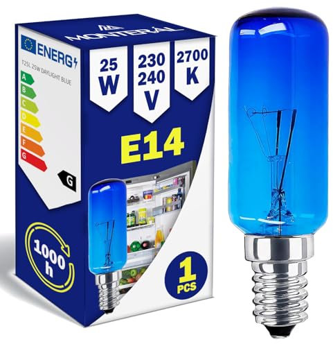 MONTERAL Ampoule pour Refrigerateur - T25L E14 230/240V 25W - avec le Code Original 00612235 612235 convient pour Bosch pour Siemens pour Neff