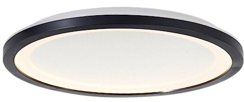 Lightbox LED Aufbaupaneel mit Glitzereffekt & warmweißer Lichtfarbe (3000 | LED Panel, Glitzereffekt, Ø 25 cm, 2300 lm, 3000 K, schwarz/weiß