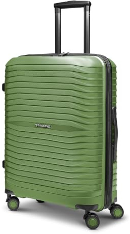 Stratic Check-in Koffer für Damen und Herren | mittelgroßer Trolley 44 x 27 x 66 cm aus hochwertigem, leichtem Polypropylen Material | Erweiterbar & Teleskopgriff| Shine Serie