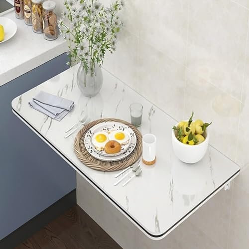 Wandklapptisch Klapptisch,Kleiner Balkon Klapptisch,Tisch Ausklappbar Küchentisch,Klapptisch Holz,Schmaler Und Langer Esstisch,für Küche Esszimmer Arbeitszimmer ( Color : Wit , Size : L120*W50CM )