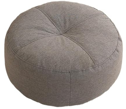 JISADER Almohada de Suelo de meditación, Asiento Redondo de 16.0 in para Adultos, cojín de Suelo para Sala de Estar, Dormitorio, Sala de Juegos, Gris Oscuro