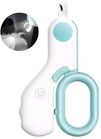 Ninonly Profi Krallenschere für Hunde und Katzen Nagelknipser mit Led-Lich für Hunde Katzen Extra Sicher Nagelschneider Nagelschere für Mittlere Kleine Haustiere