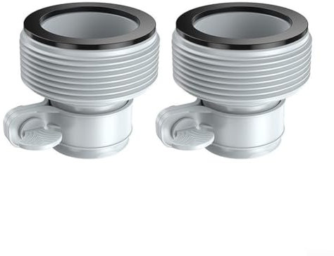 Schwimmbadschlauchadapter, Poolschlauchadapter für Intex 3,2 cm auf 3,8 cm B-Typ-Schlauchadapter für Pumpen und Meerwasser, 2 Stück